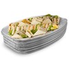 MATANA - 20 Reusable Large Aluminium Foil Platter Serving Party