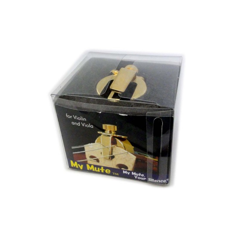 My Mute バイオリン用消音器 高級金メッキ仕上げ 重量約65g MM-V