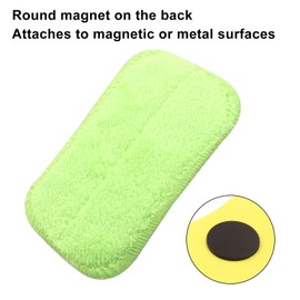 Coufce 2 Pack Microfiber Chalkboard Erasers Washable Reusable Magnetic Erasers for Chalkboards and Whiteboards Dustless Cleaning Duster for Home, Classroom, and Office(Yellow)