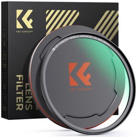 K&F CONCEPT 55mm Magnetic MCUV Filter + Magnetic Lens Cap, Lens Protection Filter, Magnetic Adsorption, Convenient Installation, UV Absorption, Lens Protection, 28 Layer Nano Coating, Ultra Thin