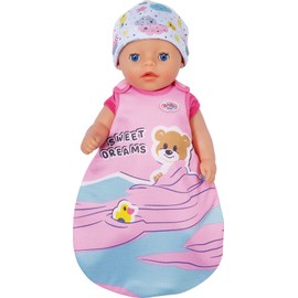 BABY born 829967 Little Sleeping Bag for 36 cm Dolls - Easy for Small Hands, Creative Play Promotes Empathy & Social Skills, For Toddlers 2 Years & Up - Includes Sleeping Bag