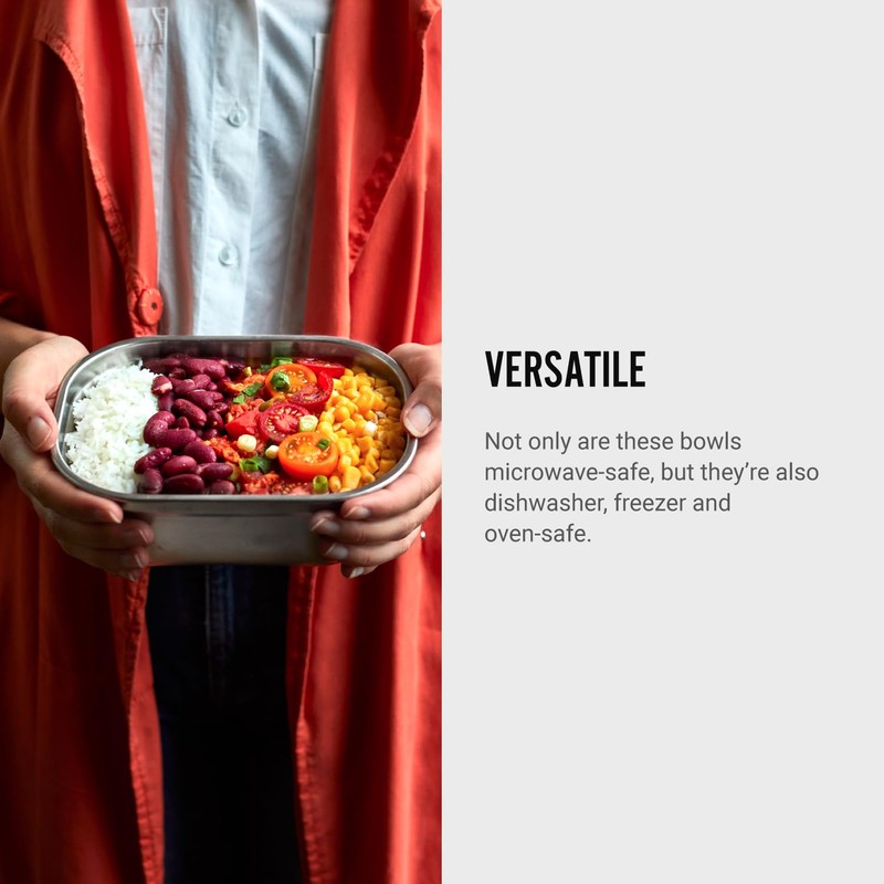 BLACK + BLUM FBSS-BX-M017-EN Microwavable Stainless Steel Lunch Box Multi-Function