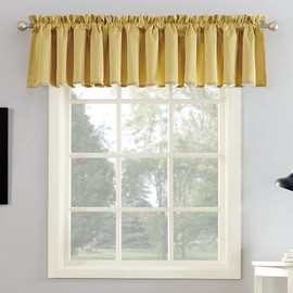 Sun Zero Barrow Energy Efficient Rod Pocket Curtain Valance Pair