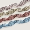 UamGlsob 4CM Wide Leopard Print Shoe Laces, Snow Yarn Sheer