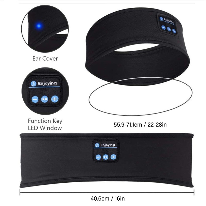 Sports Music Headband Portable USB Sleep Headphone BT Headband for