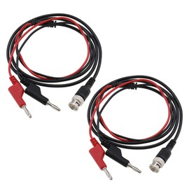 VGOL 2PCS BNC Connector Q9 to Dual Banana Plug Coaxial Cable Total Length 131.5cm Cable Length 36cm for Oscilloscopes Signal Generators Oscilloscope Measuring Cable