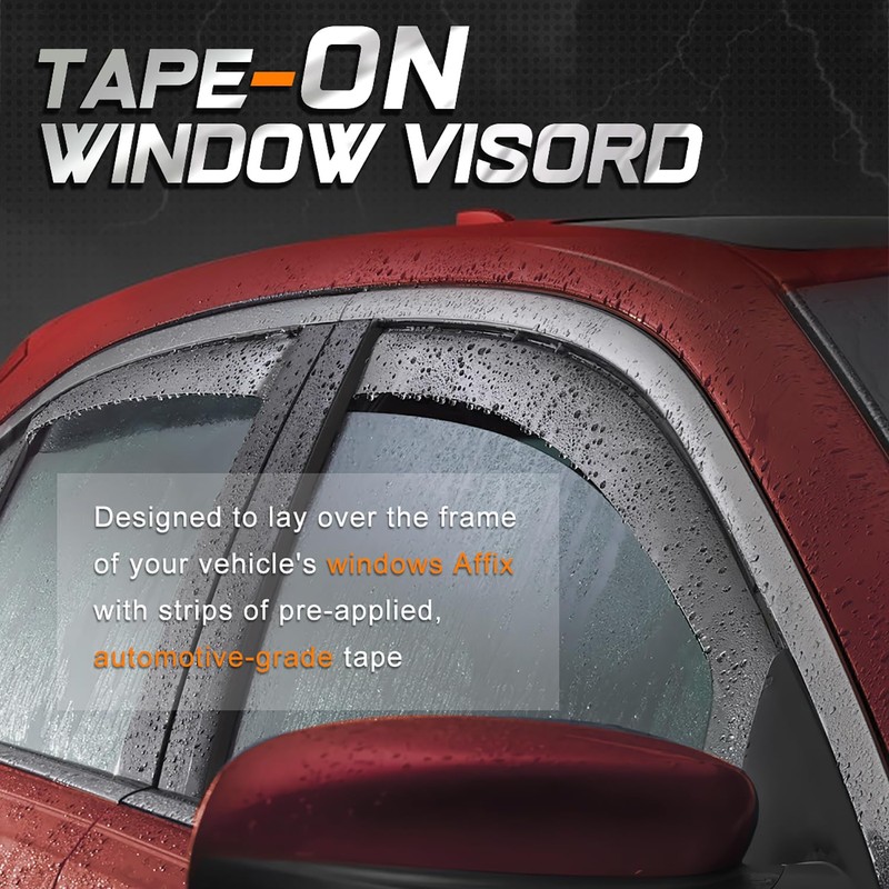 PM PERFORMOTOR 2Pcs Window Visors Compatible with 2006 2007 2008