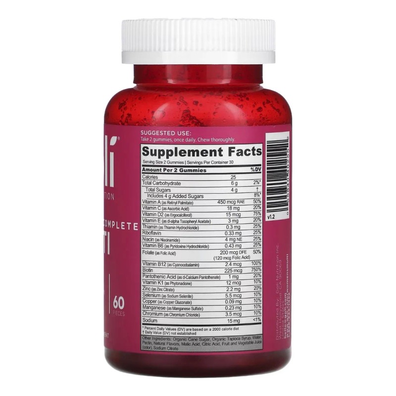 Goli Nutrition 60 Gomitas Multivitamínicas Completas Para Mu