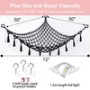 Stuffed Animal Net or Hammock with Light,Yewiwin Macrame Hanging Net