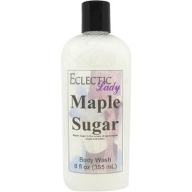 Eclectic Lady Liquid Pearl Body Wash - Maple Sugar Scent 3-in-1 Use For Bubble Bath, Hand Soap & Body Wash, Phthalate-Free Maple Sugar Fragrance, Handcrafted in USA (8 oz)
