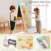 Wingyz 4-in-1 Adjustable Kids Art Easel with Magnetic Whiteboard &