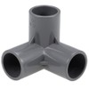 TOP-VIGOR 2Pcs 20mm 3 Way Elbow PVC Pipe Fitting, Tee