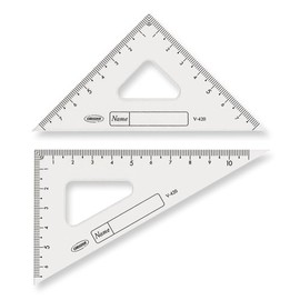 gakuno 12 cm Acrylic Triangle Ruler