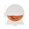 Moving Sand Art Round White Frame 3D High Transparent Glass