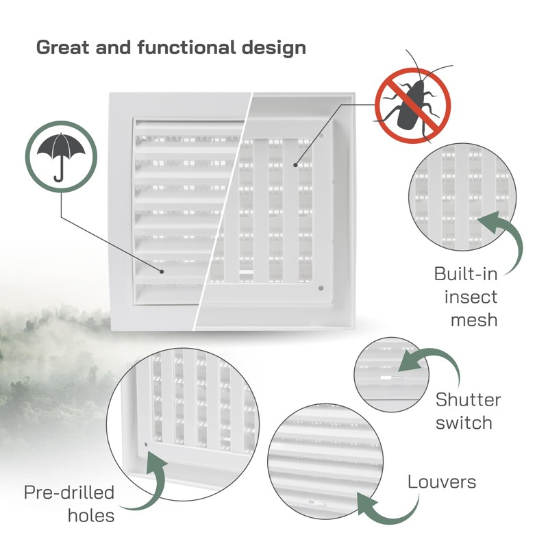 Vent Systems 150 x 150 mm / 6 x 6