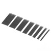 8pcs Leather Blades Different Sizes Steel Scraper with Storage Box
