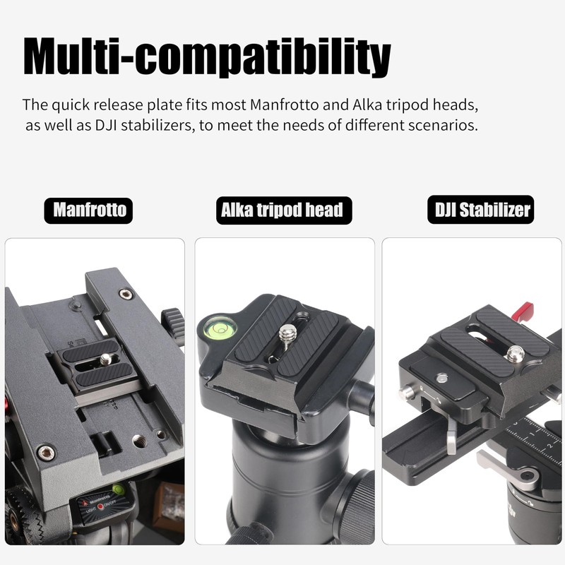 Hersmay Upper Quick Release Plate for DJI Ronin RS2 RS3