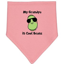 inktastic Cool Beans Grandpa Baby Bandana Bib Mauve and Natural - Flossy and Jim 2aa1e