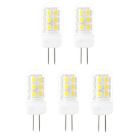 SZHZS G4 LED Bulb 120V Bi-Pin Base, 3W White 6000K, Replaces 30W-35W Halogen for Under Cabinet, Ceiling, Wall, and Puck Lights