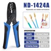 Newdeli Molex Crimper 24-14 AWG Non-Insulated Open Barrel Crimping Tool