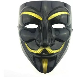 V for Vendetta Masks For Costume Party (1pcs(black)+1