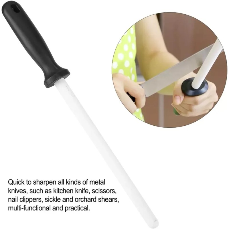 15 Inch Ceramic Sharpening Stone Honing Rod for Kitchen Knives