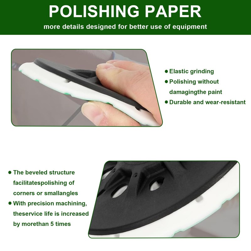 [6 Inch] 202458 Sandpaper Compatible with Festool, Sanding Pad for