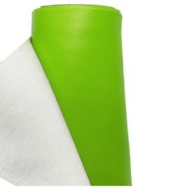 A-Express Faux Leather Fabric Leatherette Vinyl Waterproof Leathercloth Material Clothing Dressmaking Upholstery - Half Metre 50cm x 140cm Lime Green