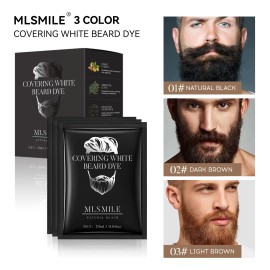 10 Piezas De Tinte De Barba Para Barba De Uso Rápido Y Fácil