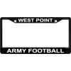 U.S. Army Football West Point Black License Plate Frame