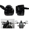 POSENG 1 Pair Motorcycle 1" Handlebar Switches Control and Wiring