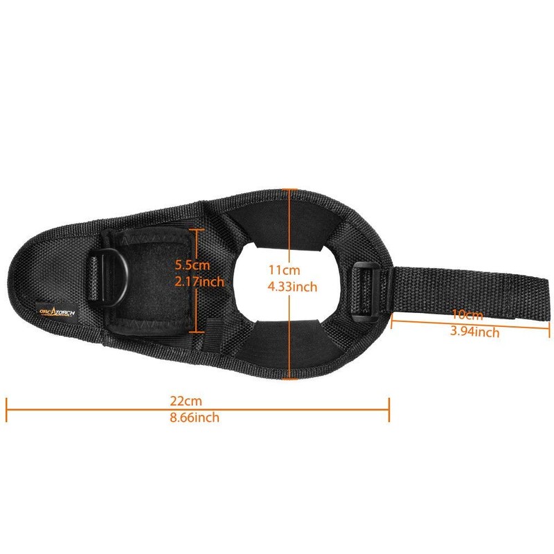 Wolfbeam Easy to Operate Diving Flashlight Fixing Gloves Adjustable Size