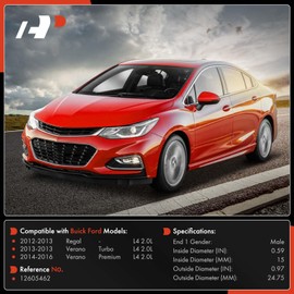 A-Premium Turbocharger Oil Return Line Compatible with Buick Verano 2013-2016, Regal 2012-2013, 2.0L