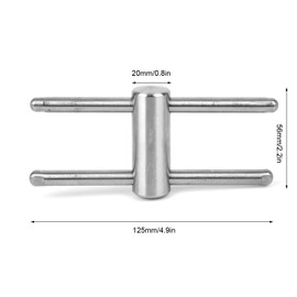 equlup Cue Tip Press Tool, Stainless Steel Billiard Cue Tip Presser Shaper Snooker Stick Tip Compressor for 14mm Round Snooker Cue Stick