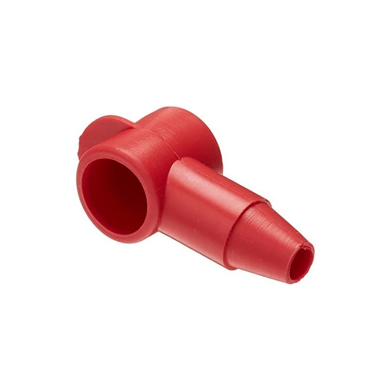 Powermaster Battery Terminal Boot, Top Post Cover, Rubber, Red, Each