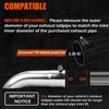 LCGP 2.25 Inch Inlet Turn Down Exhaust Tip, 2.25 Inch