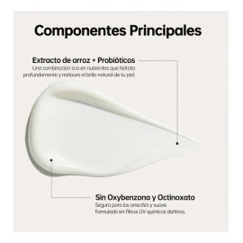Protector Solar Coreano Ligero Arroz Spf50+ Probióticos 50ml