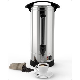 RIEDHOFF 120 Cup Commercial Coffee Maker, [Quick Brewing] [Food Grade Stainless Steel] Large Coffee Urn Perfect For Church, Meeting Rooms, Lounges, and Other Large Gatherings-18 L