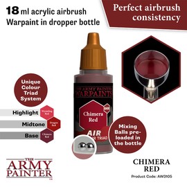 The Army Painter Warpaints Air - Non-Toxic Water Based Airbrush paint – acrylic paint and primer for Tabletop Roleplaying, Boardgames, and Wargames Miniature Model Painting (Chimera Red)