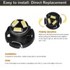 RAVSOFT AC Climate Heater Control LED Lights Bulbs Kit replacement