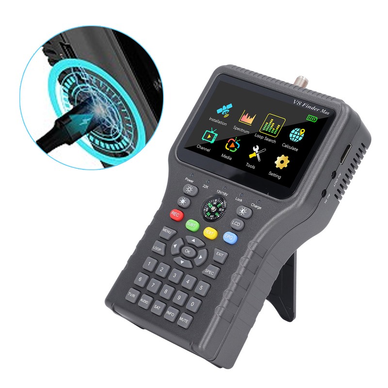 Satellite Finder with Compass Function 4000mAh 4.3in TFT LCD Display
