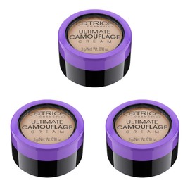 Catrice Ultimate Camouflage Cream, Concealer Cream, Concealer Cream, Make-Up, Non-Comedogenic, Pack of 3 (3 x 3 g) No. 020 N Light Beige