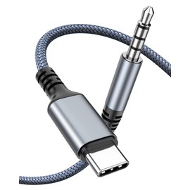 Highwings Aux Cable USB C 2 m, USB C to Jack 3.5 mm Audio Aux Car Mobile Phone for iPhone 16/15 Pro Max, Galaxy S25/S24/S23/S22, Hua-wei P40/P30/P20, Pixel, Car Stereos