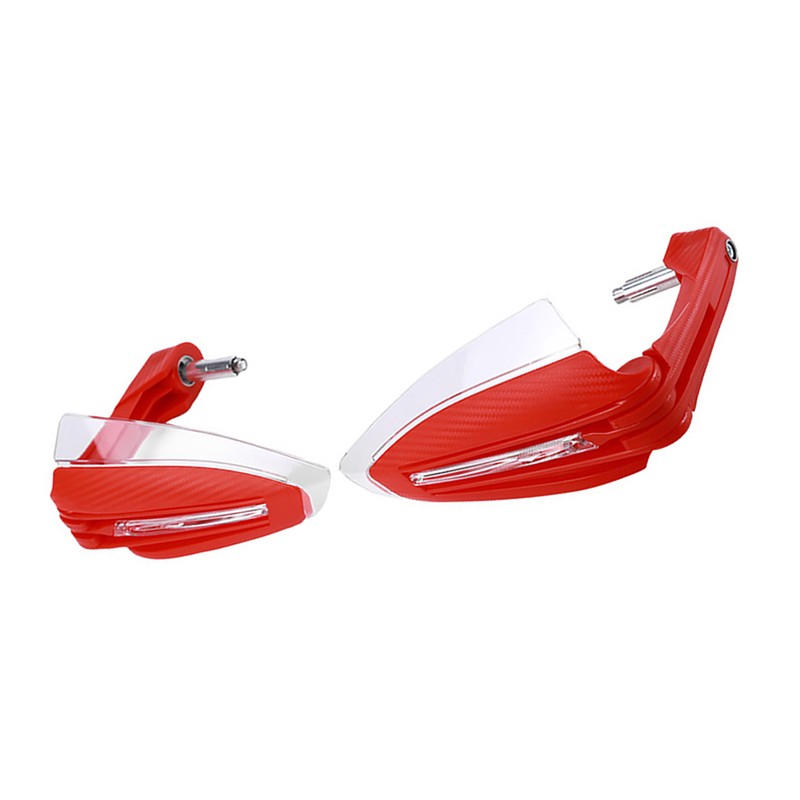 2Pcs Universal Motorcycle Handguard Windproof Handle Protector with DRL and