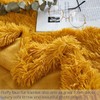 Decorative Soft Faux Fur Blanket,Solid Reversible Fuzzy Lightweight Long Hair