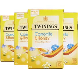 Twinings Camomile and Honey 80 Tea Bags (Multipack of 4 x 20 Bags)