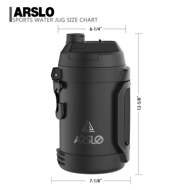 Arslo Sports Water Jug - Gallon Water Bottle - Large