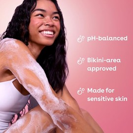eos Shea Better - Gel de baño de cachemira, champán rosa, hidratante y nutritivo, fórmula de gel cremoso equilibrado de pH, libre de parabenos ni ftalatos, piel sensible, 16 onzas líquidas