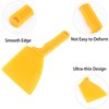 2pcs Yellow Plastic Honey Spatula,Honey Uncapping Tank Bee Scratcher,Honey Scraping