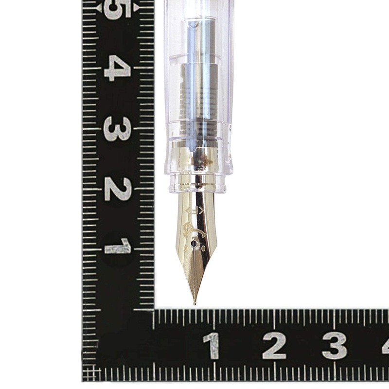 Kakuno Fountain Pen, Clear Stem, Extra Fine Point